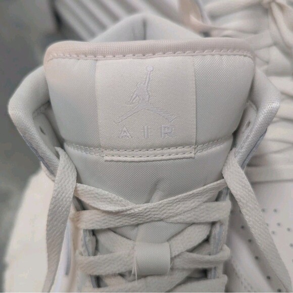 Nike Air Jordan 1 Women's Size 9 Mid Top Phantom White Light Brown Sneakers NWOB - Picture 8 of 9